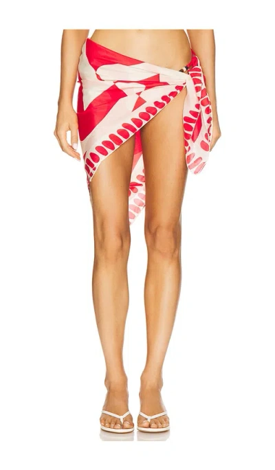Bond Eye Kaia Sarong In Red