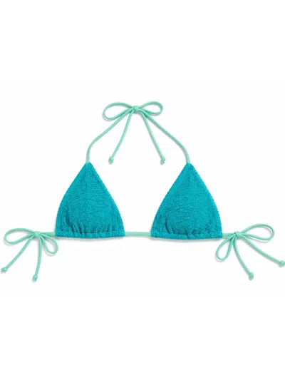 Bond Eye Luana Contrast Triangle Bikini In Blue