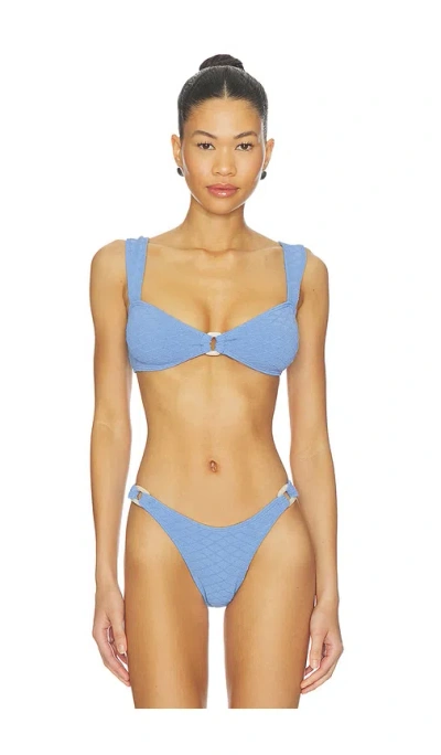 Bond Eye Ring Delphi Crop Bra In Blue