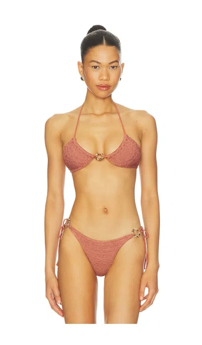 Bond Eye Ring Ingrid Triangle Bra In Brown