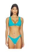 Bond Eye Ring Scout Bikini Top In Blue