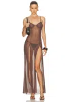 Bond Eye Tate Maxi Dress In Brown