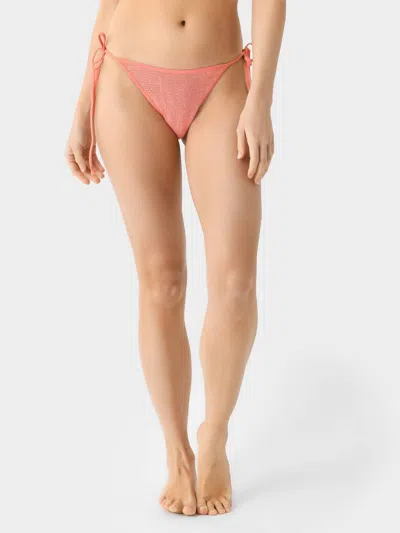 BONDEYE ANISHA BRIEF BIKINI BOTTOM IN SHELL LUREX