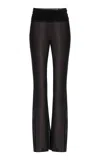 Bondeye Ayla Mesh Flare Pants In Black