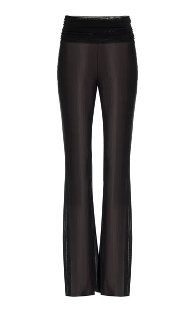 Bondeye Ayla Mesh Flare Pants In Black