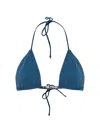 Bondeye Beaded Triangle Bikini Top In Blue