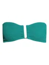 Bondeye Blake Bandeau Bikini Top In Green