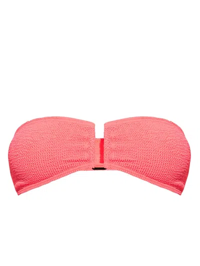Bondeye Blake Bandeau Bikini Top In Pink