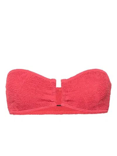 Bondeye Bond-eye Blake Bandeau Bikini Top In Raspberry