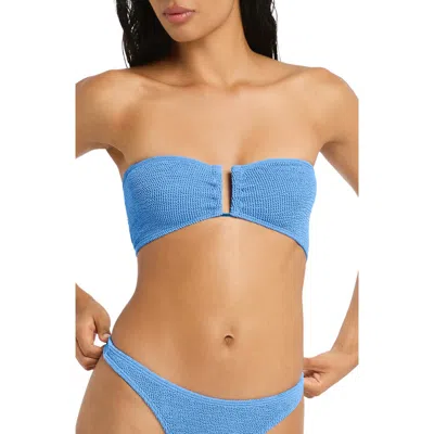 Bondeye Bond-eye Blake U-bar Bandeau Bikini Top In Azure