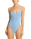 Bondeye Bond-eye Alana One Piece Swimsuit In Blue