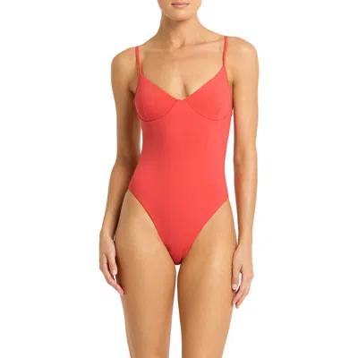 Bondeye Bond-eye Alana One-piece Swimsuit In Red