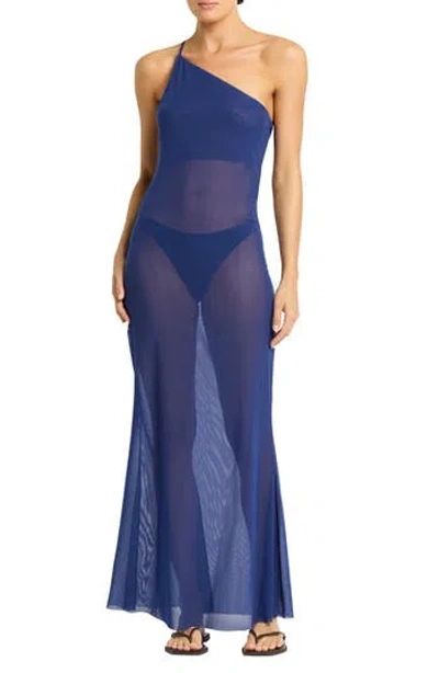 Bondeye Bond-eye Amelia Cover-up Minidress In Blue