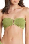 Bondeye Bond-eye Blake Bandeau Bikini Top In Citron