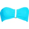 Bondeye Bond-eye Blake U-bar Bandeau Bikini Top In Cyan Recycled