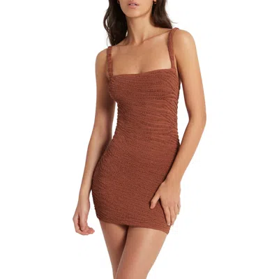 Bondeye Bond-eye Drew Square Neck Cover-up Dress In Burgundy