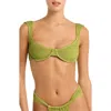 Bondeye Georgia Bikini Top In Herbal Shimmer