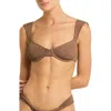 Bondeye Bond-eye Georgia Metallic Underwire Balconette Bikini Top