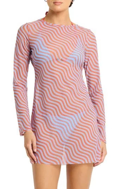 Bondeye Bond-eye Gisele Long Sleeve Minidress In Multi