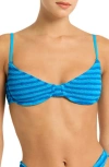 Bondeye Bond-eye Gracie Underwire Bikini Top In Blue