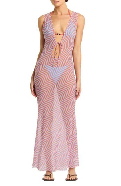 Bondeye Bond-eye Harper Cover-up Maxi Dress In Pink