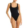Bondeye Bond-eye The Mara Crinkle One Piece Swimsuit In Black Tiger