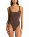Bondeye Bond-eye Melody Reversible One Piece Swimsuit In Brown