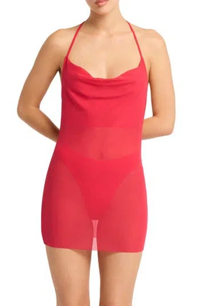 Bondeye Bond-eye Naomi Cover-up Minidress In Red