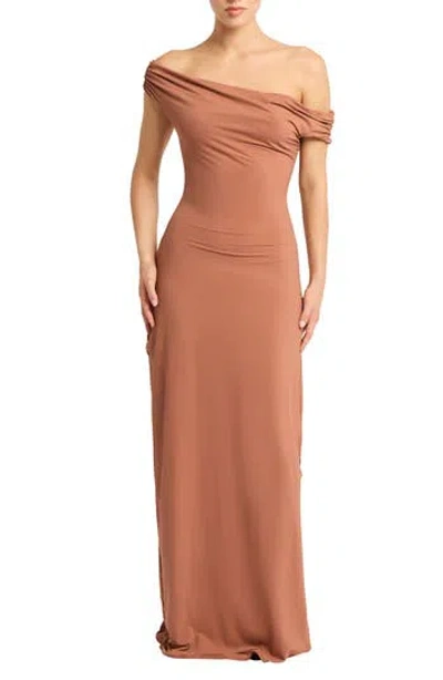 Bondeye Bond-eye Nixi Maxi Dress In Brown