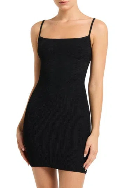 Bondeye Bond-eye Paloma Cover-up Minidress In Black