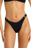 Bondeye Bond-eye Ring Scene Bikini Bottoms In Black Tiger