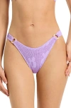 Bondeye Bond-eye Ring Scene Bikini Bottoms In Lavender Floral