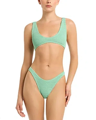 Bondeye Bond-eye Scout Crop Bikini Top In Green