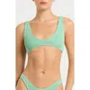 Bondeye Bond-eye Scout Crop Bikini Top In Bermuda Lurex