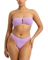 Bondeye Bond-eye Sign Bikini Bottom In Lilac Shimmer