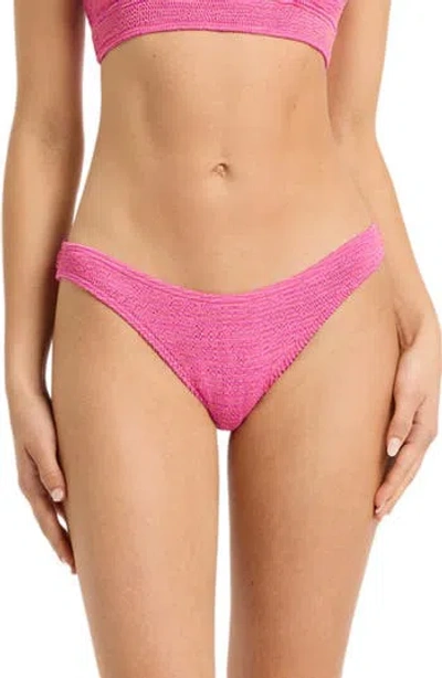 Bondeye Bond-eye Sign Bikini Bottoms In Wildberry Lurex
