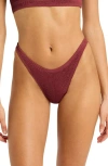 Bondeye Bond-eye Sinner Bikini Bottoms In Carmine Recycled