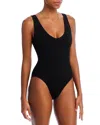 Bondeye Bond-eye The Mara Crinkle One Piece Swimsuit In Black