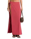Bondeye Bond-eye Wynn Side Tie Swim Cover Up Maxi Skirt In Brown