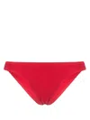 Bondeye Bond Seersucker Bikini Bottoms In Red