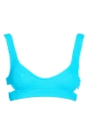Bondeye Bound By Bond-eye Nino Cutout Bikini Top In Cyan Recycled