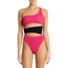 Bondeye Bound By Bond-eye Splice Rico Cutout One-shoulder One-piece Swimsuit In Pink