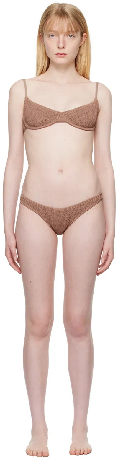 Bondeye Brown Gracie & Sign Bikini In Hazelnut Recycled