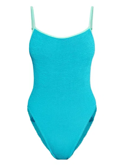 Bondeye Contrast Swimsuit In Blue