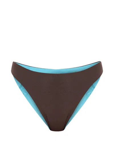 Bondeye Crista Reversible Bikini Bottoms In Brown