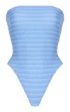Bondeye Fane Strapless One-piece In Blue