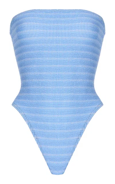 Bondeye Fane Strapless One-piece In Blue