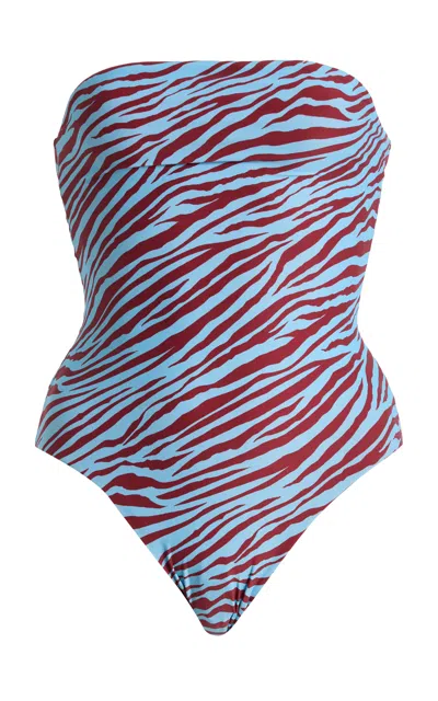 Bondeye Bond-eye Felicia Reversible One-piece Swimsuit In Blue