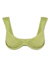 Bondeye Georgia Bikini Top In Herbal Shimmer