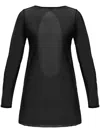 Bondeye Gisele Mesh Cover-up In Schwarz